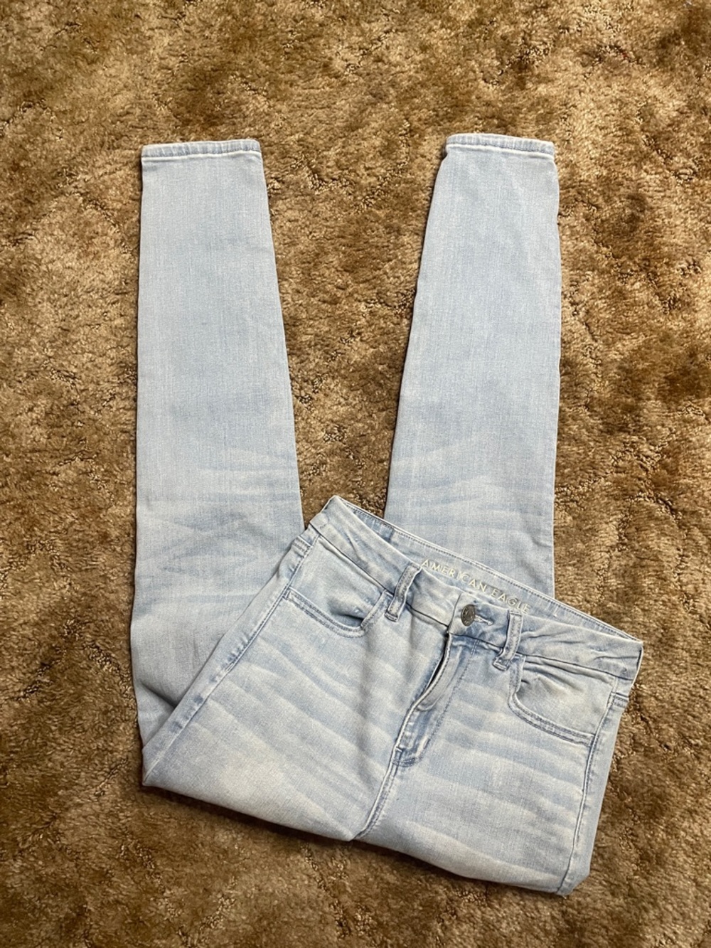 American Eagle Outfitters Light Wash Blue Jeggings